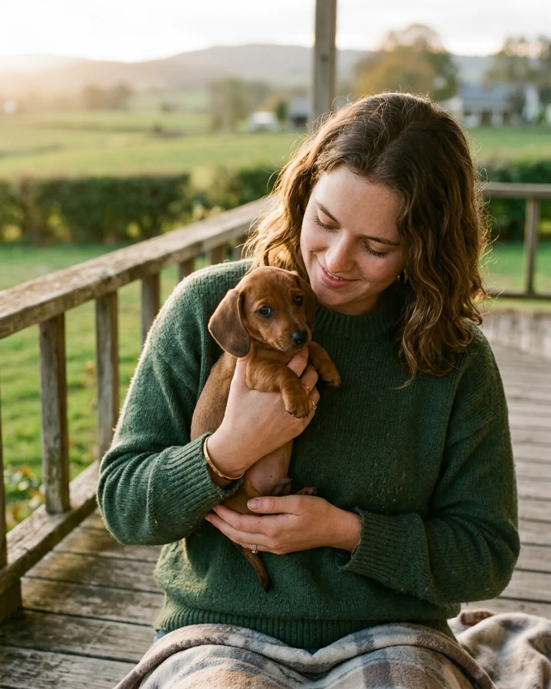 Dachshund puppy portrait